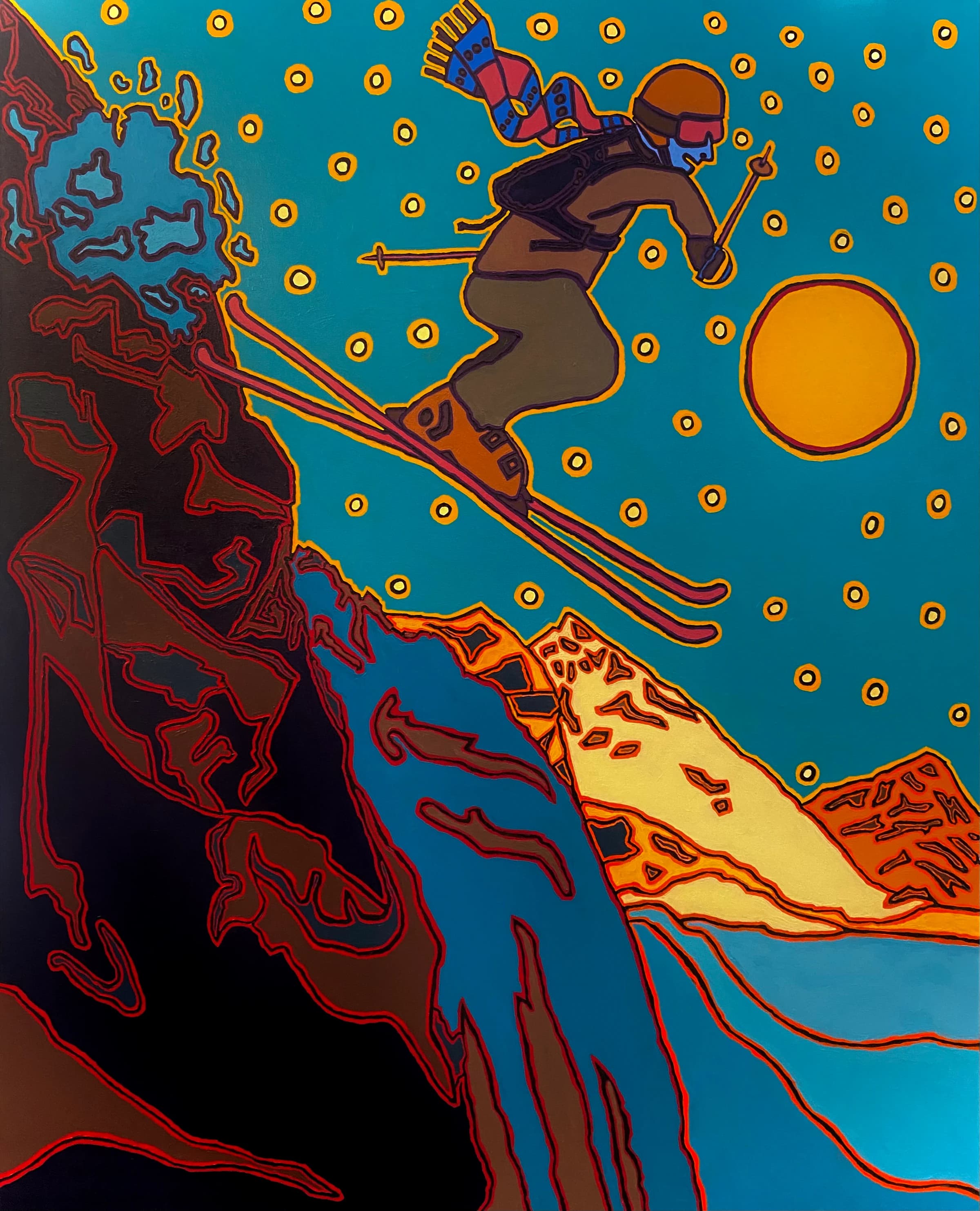Evening Skier